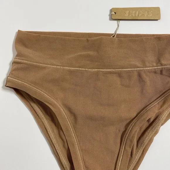 SKIMS Fits Everybody Cheeky Brief Panty Panties Women's XXS 2XS Sienna Brown NEW - Picture 3 of 10